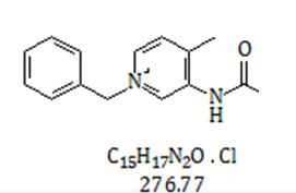 3-(Acetylamino)-4-methyl-1-(phenylmethyl)pyridinium Chloride (1:1)