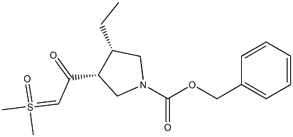 (3R 4S)-Benzyl 3-(2-(dimethylhydrosulfinylidene)acetyl)-4-ethylpyrrolidine-1-carboxylate