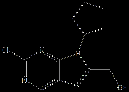 (2-chloro-7-cyclopentyl-7H-pyrrolo[2 3-d]pyriMidin-6-yl)Methanol