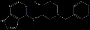 7H-Pyrrolo[2,3-d]pyriMidin-4-aMine, N-Methyl-N-[(3R,4R)-4-Methyl-1-(phenylMethyl)-3-piperidinyl]-