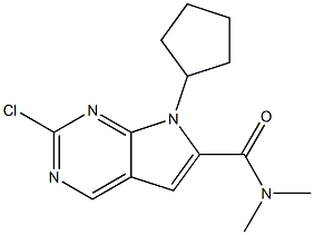 2-Chloro-7-cyclopentyl-N,N-dimethyl-7H-pyrrolo[2,3-d]